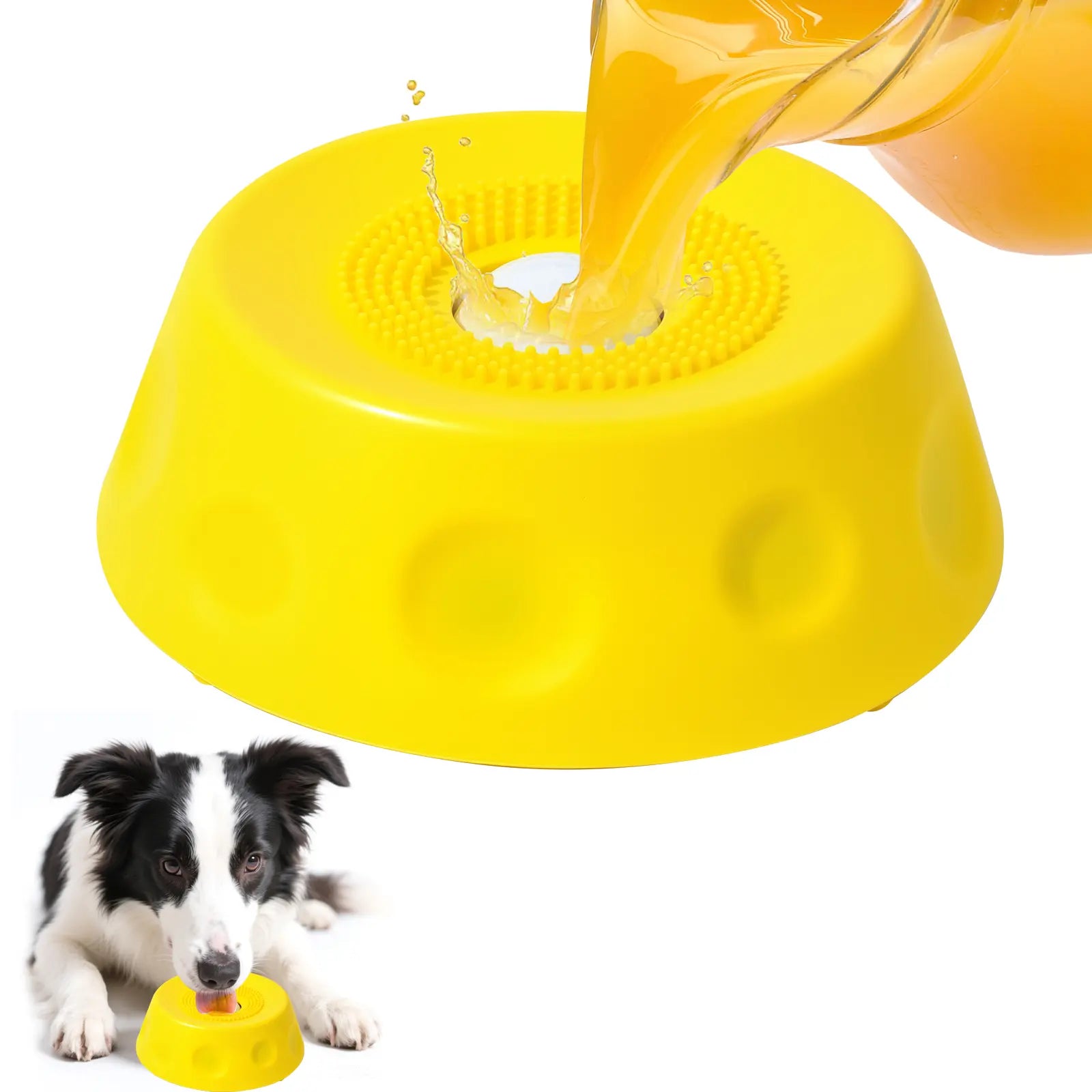 No-Spill Slow Feeder Dog Bowl — Fun, Clean &amp; Healthy Feeding