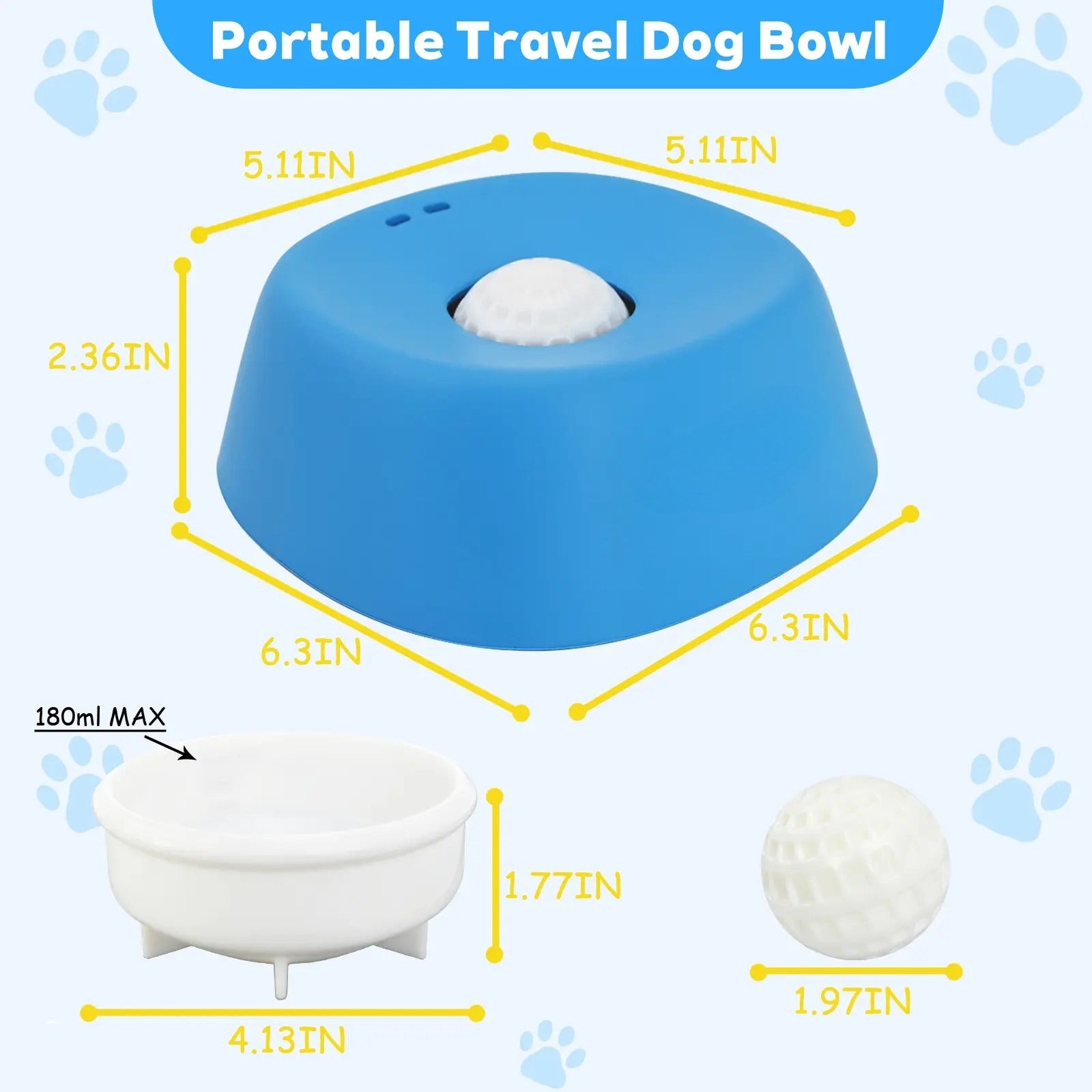 No-Spill Liquid Treat Dog Bowl — Smarter Feeding, Less Mess