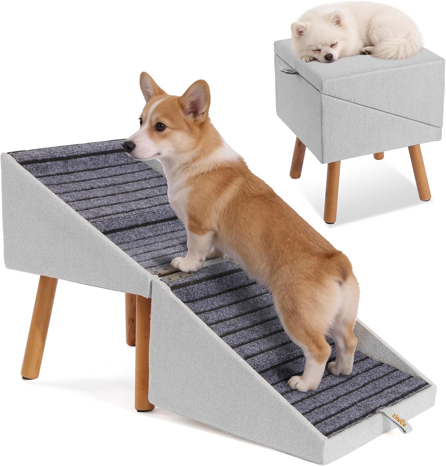 2-in-1 Pet Stairs & Ottoman – Safer Access for Every Step