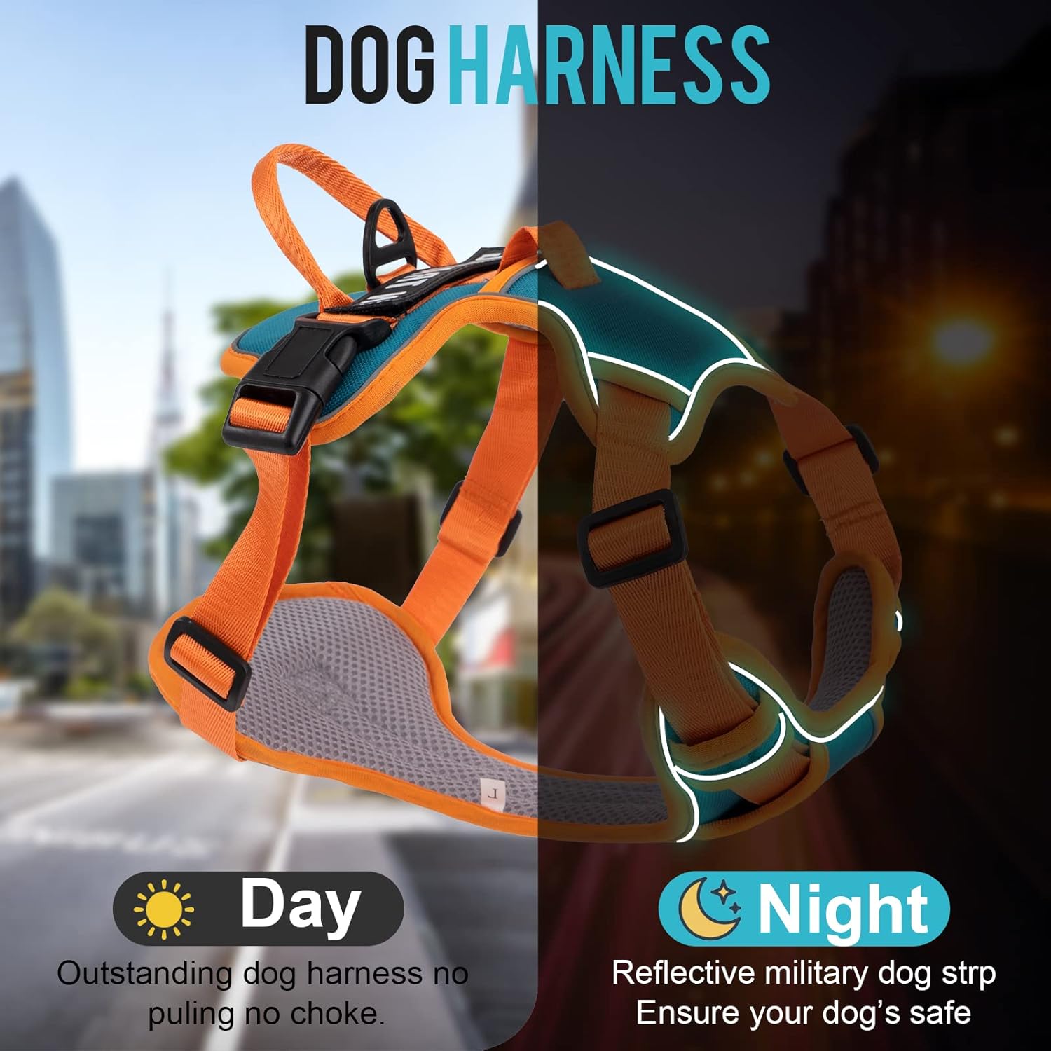 Reflective No-Pull Dog Harness — Strong Control, All-Day Comfort