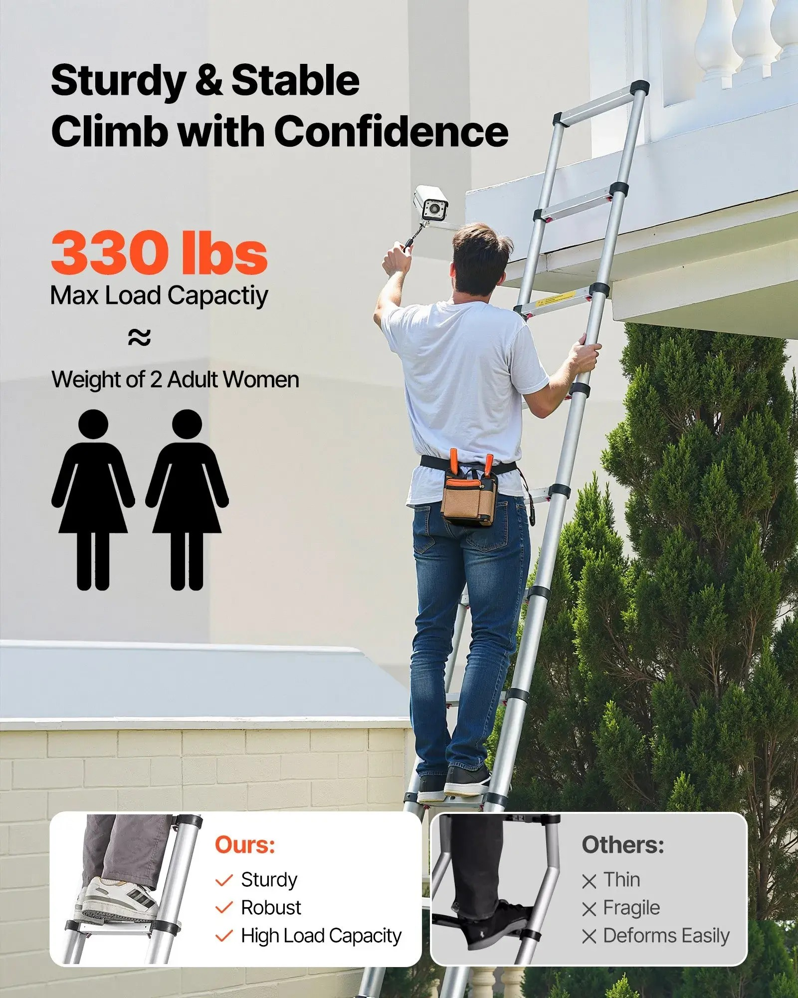 Telescoping Ladder — Strong, Compact & Easy to Use
