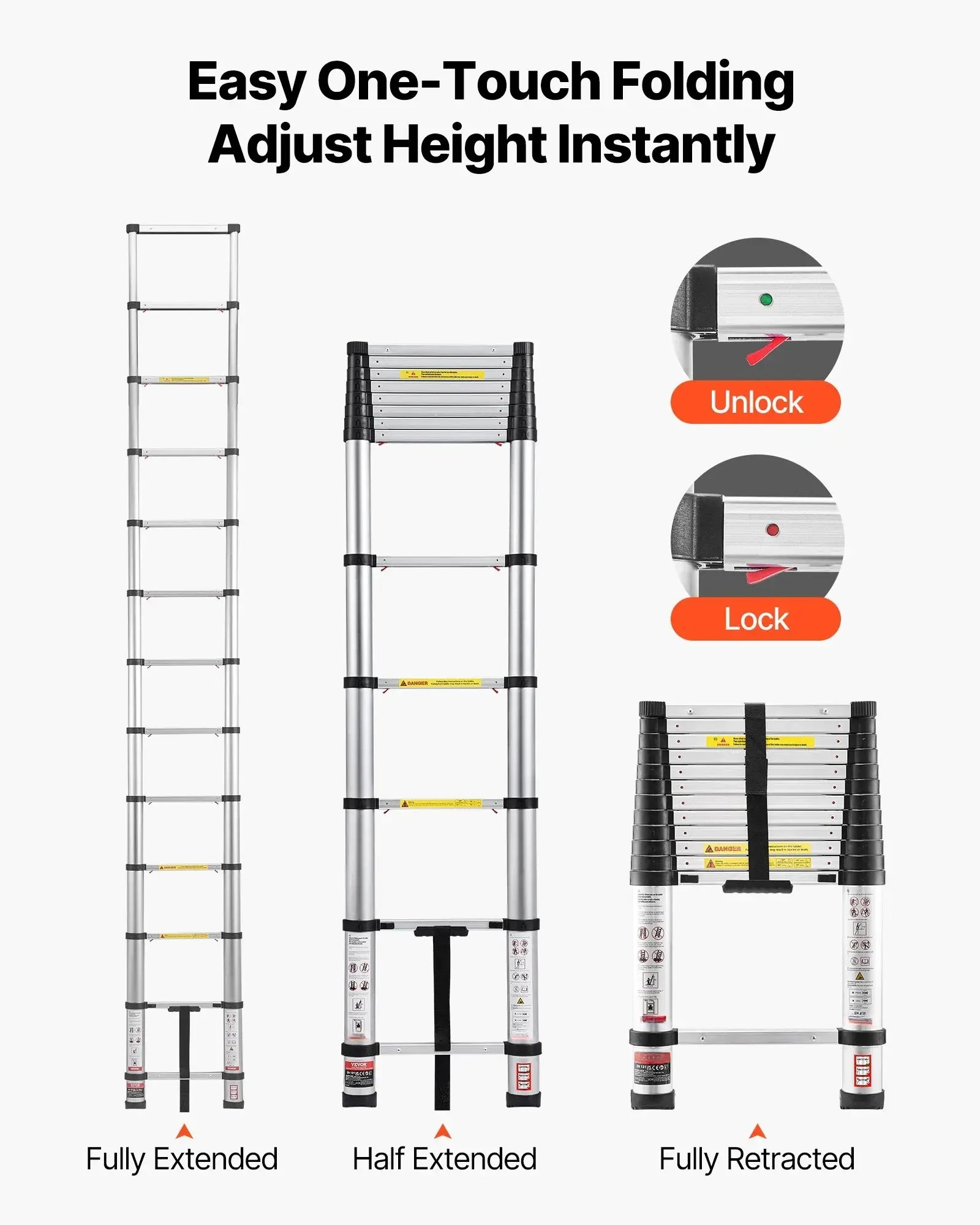 Telescoping Ladder — Strong, Compact & Easy to Use