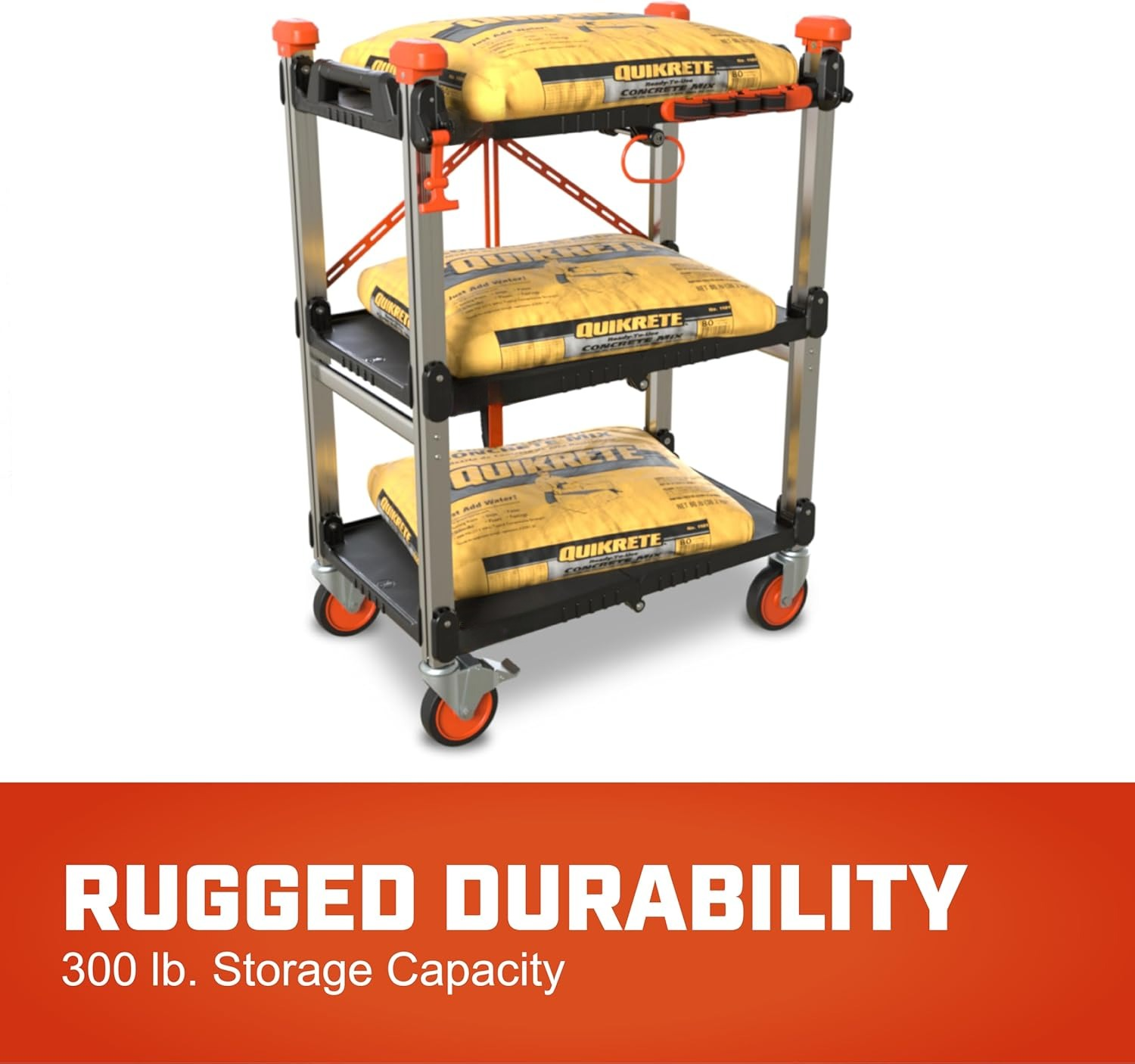 Folding Jobsite Cart — Mobile Workstation, Built for Efficiency