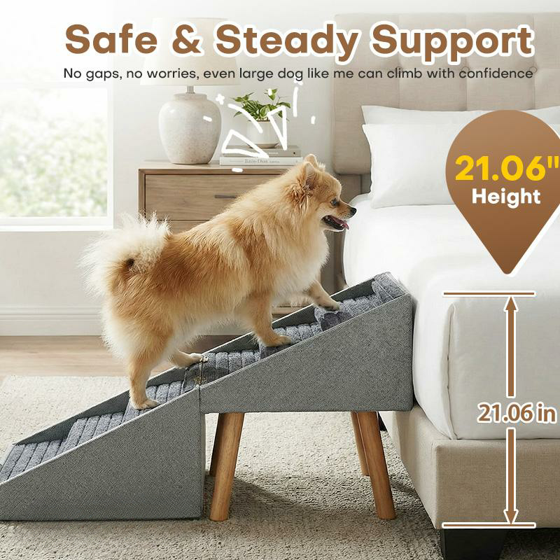 2-in-1 Pet Stairs & Ottoman – Safer Access for Every Step