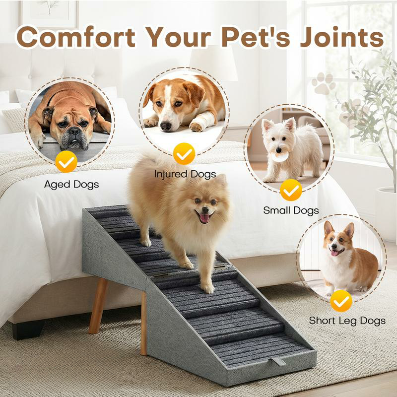 2-in-1 Pet Stairs & Ottoman – Safer Access for Every Step
