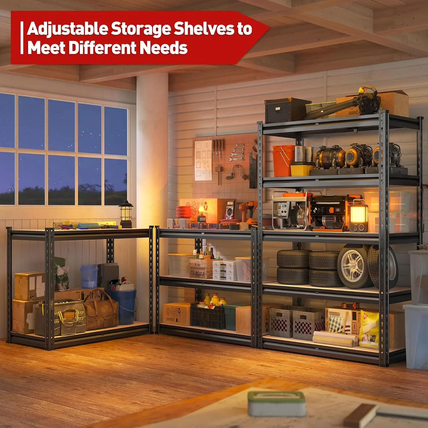 Heavy-Duty 5-Tier Metal Storage Shelving Unit