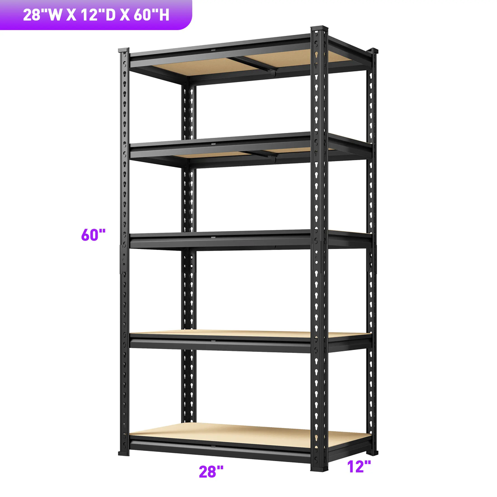 Heavy-Duty 5-Tier Metal Storage Shelving Unit