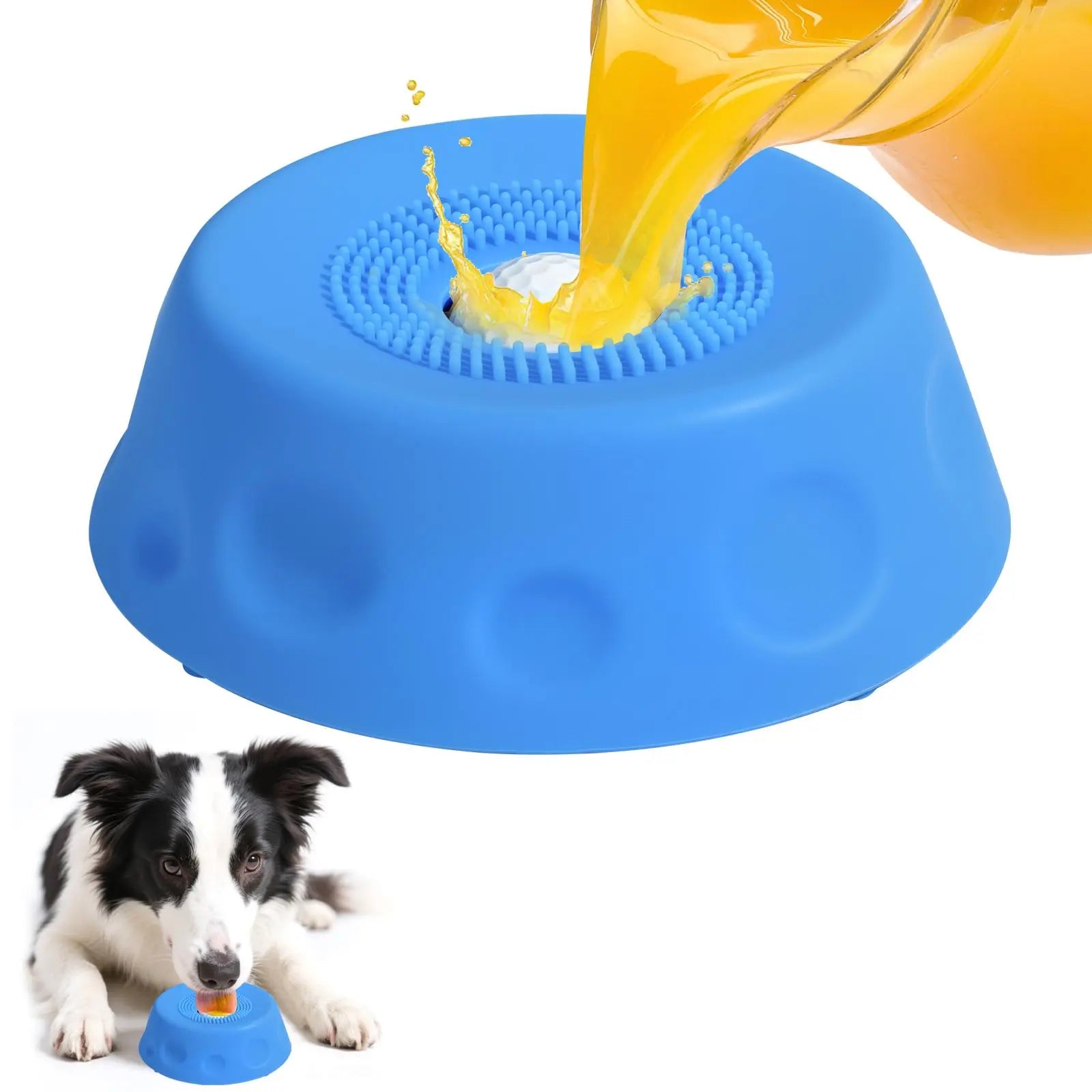 No-Spill Slow Feeder Dog Bowl — Fun, Clean &amp; Healthy Feeding